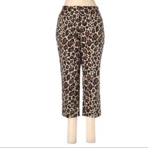 Worthington Leopard Print Stretch Pants